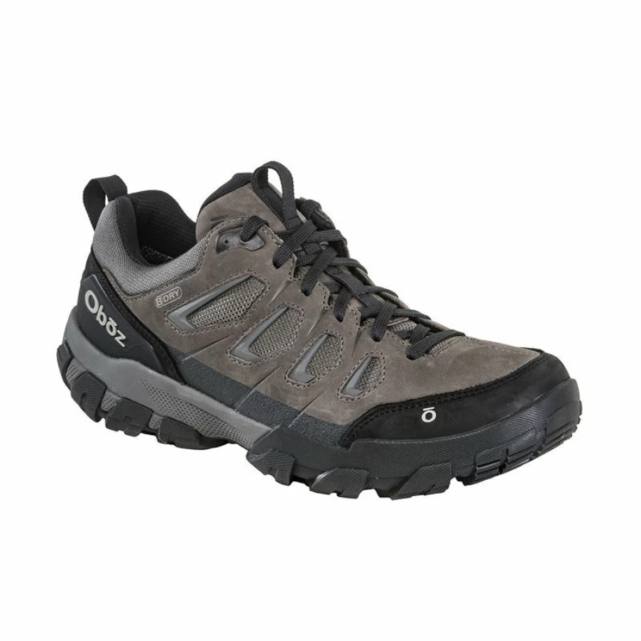 Hot * Men'S Sawtooth X Low B-Dry Charcoal Oboz Best Sale