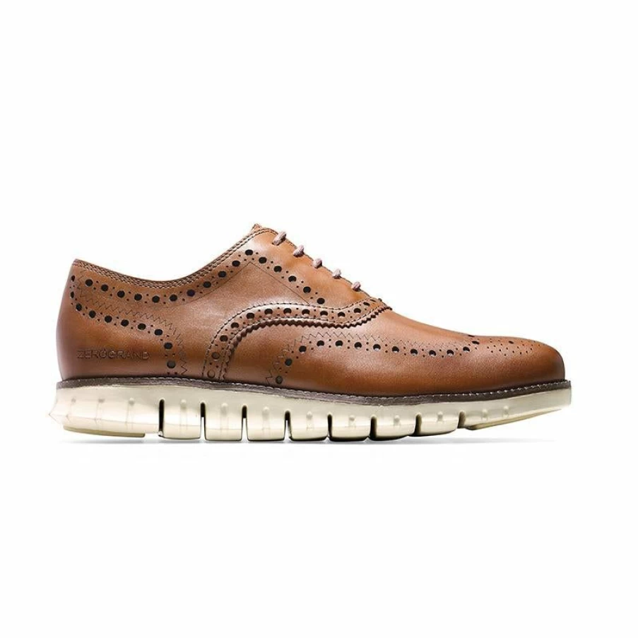 Clearance * Men'S Zerogrand Wingtip Oxford British Tan Cole Haan Classical